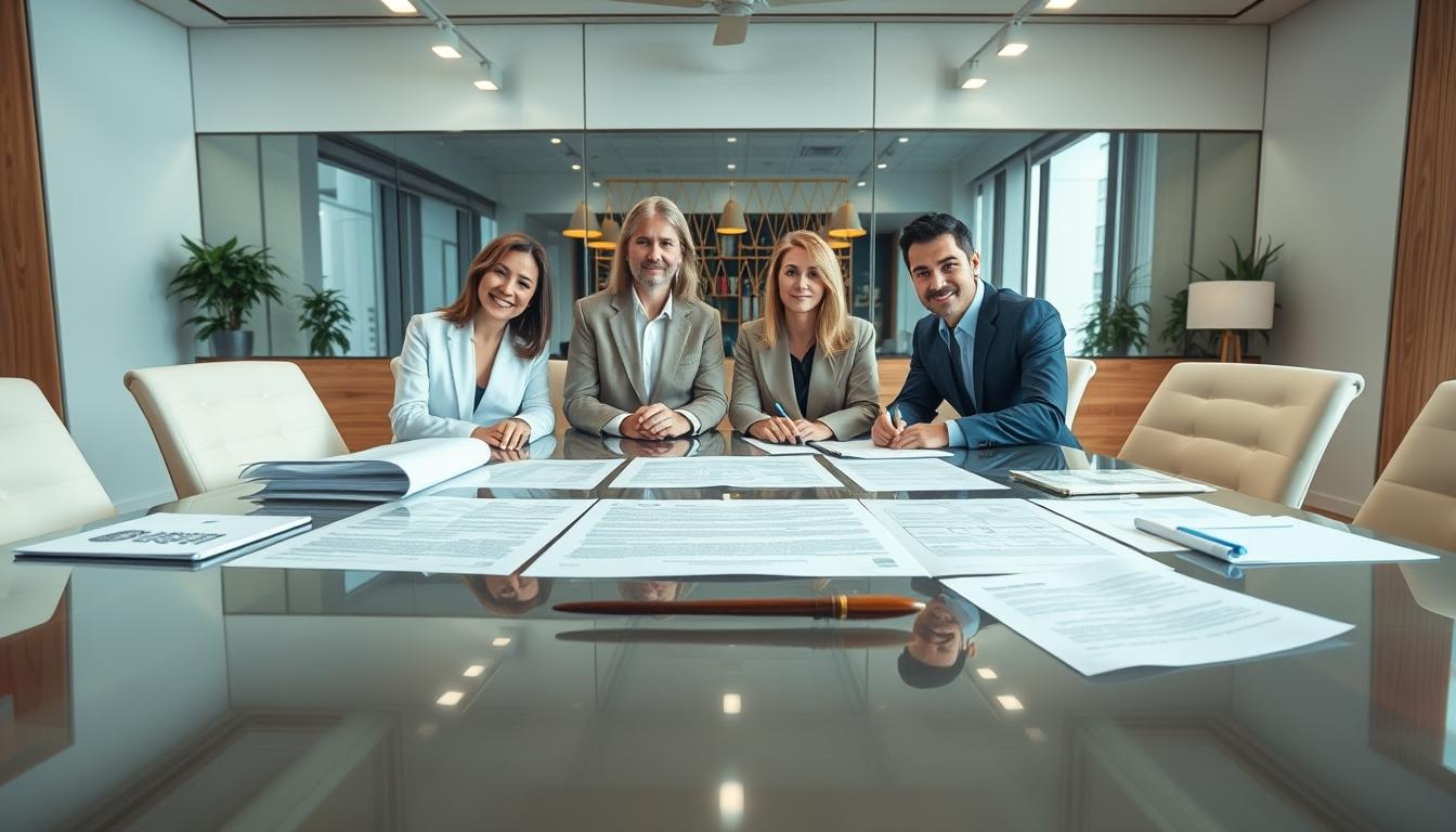 Real estate ownership transfer documents and closing confirmation